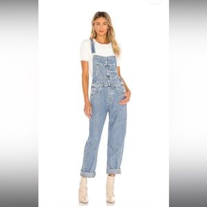 x We The Free Ziggy Denim Overall in Powder Blue
